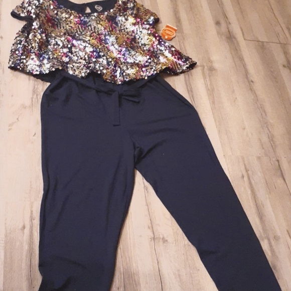 Wonder Nation Jumpsuit/ sequins NWT - Picture 2 of 10